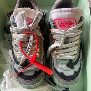 Kids Off-White Sneakers - Gray and Pink